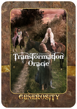 Generosity card in Sonya Shannon's Transformation Oracle