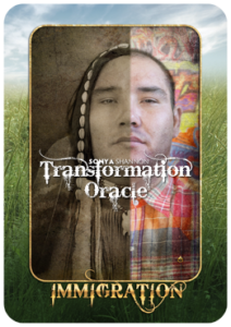 Immigration card in Sonya Shannon's Transformation Oracle