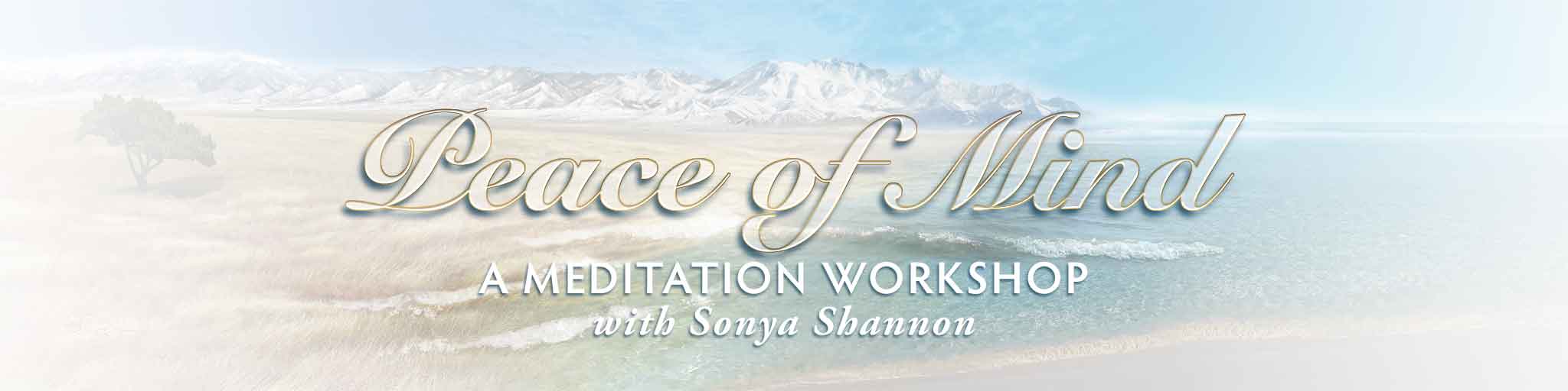 Peace of Mind Workshop Title Slate